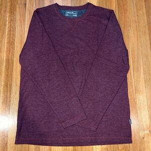 Eddie Bauer Burgundy Long Sleeve Top